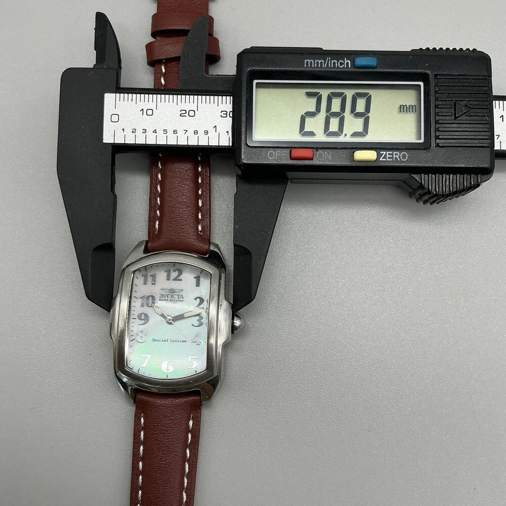 Invicta 5168 Womens Watch 29mm Leather Special Edition Tonneau New Battery